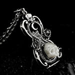 Destiny Rose Skull Necklace - AKAK BODYJEWELRY - ear - tunnel