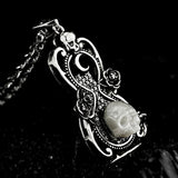 Destiny Rose Skull Necklace - AKAK BODYJEWELRY - ear - tunnel
