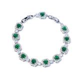 Sugar Cube Multicolor Zircon Bracelet