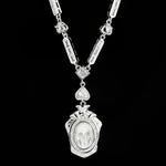 Ethereal Spirit Pearl Skull Necklace - AKAK BODYJEWELRY - ear - tunnel
