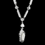 Ethereal Spirit Pearl Skull Necklace - AKAK BODYJEWELRY - ear - tunnel