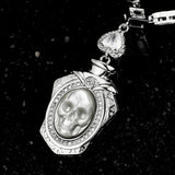 Ethereal Spirit Pearl Skull Necklace - AKAK BODYJEWELRY - ear - tunnel