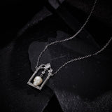Ghostly Grace S925 Silver Necklace - AKAK BODYJEWELRY - ear - tunnel