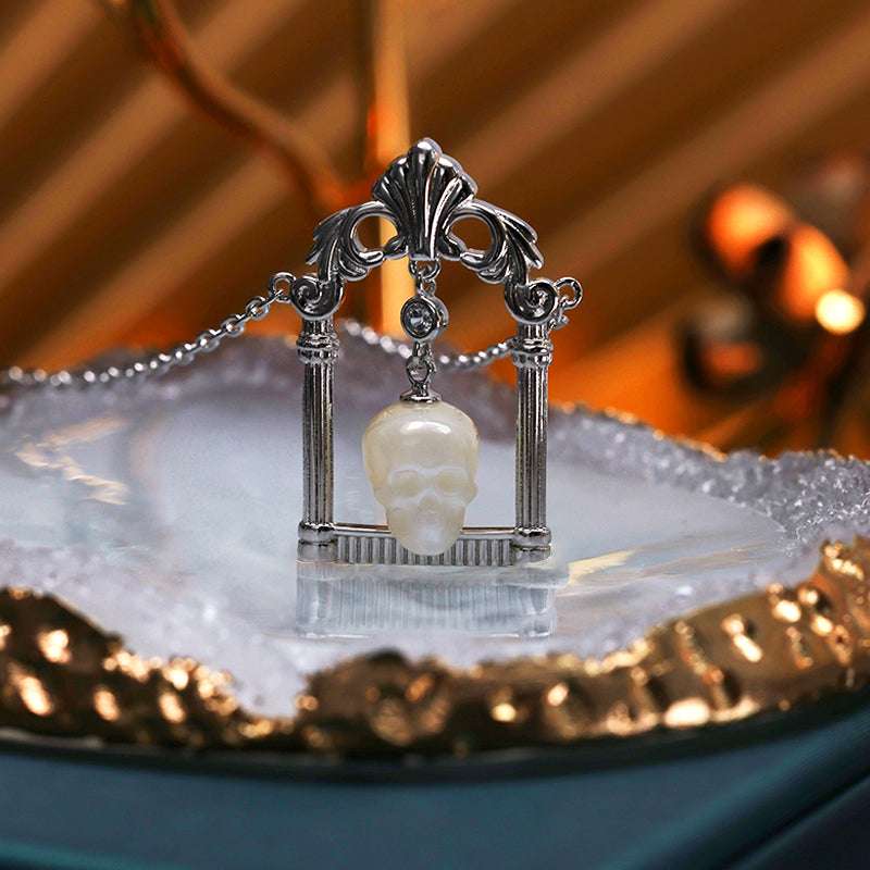Ghostly Grace S925 Silver Necklace - AKAK BODYJEWELRY - ear - tunnel