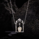 Ghostly Grace S925 Silver Necklace - AKAK BODYJEWELRY - ear - tunnel