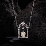 Ghostly Grace S925 Silver Necklace - AKAK BODYJEWELRY - ear - tunnel