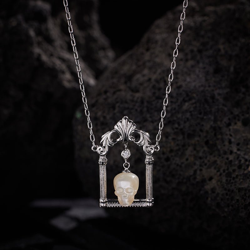 Ghostly Grace S925 Silver Necklace - AKAK BODYJEWELRY - ear - tunnel