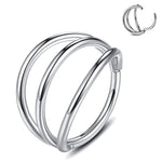 Gothic Nose Ring Ear Piercing - AKAK BODYJEWELRY - ear - tunnel