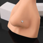 Heart Ahaped Pentagram Nose Piercing 3pcs - AKAK BODYJEWELRY - ear - tunnel