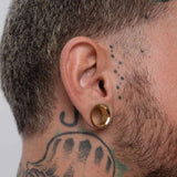 Double Flare Threaded Ear Stainless steel Ear Gauge Tunnels 2Pcs