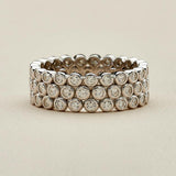 S925 Silver Moissanite Eternity Ring