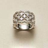 Vintage Vine Moissanite S925 Silver Band Ring