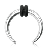 Punk Cowhorn Nose Piercing - AKAK BODYJEWELRY - ear - tunnel