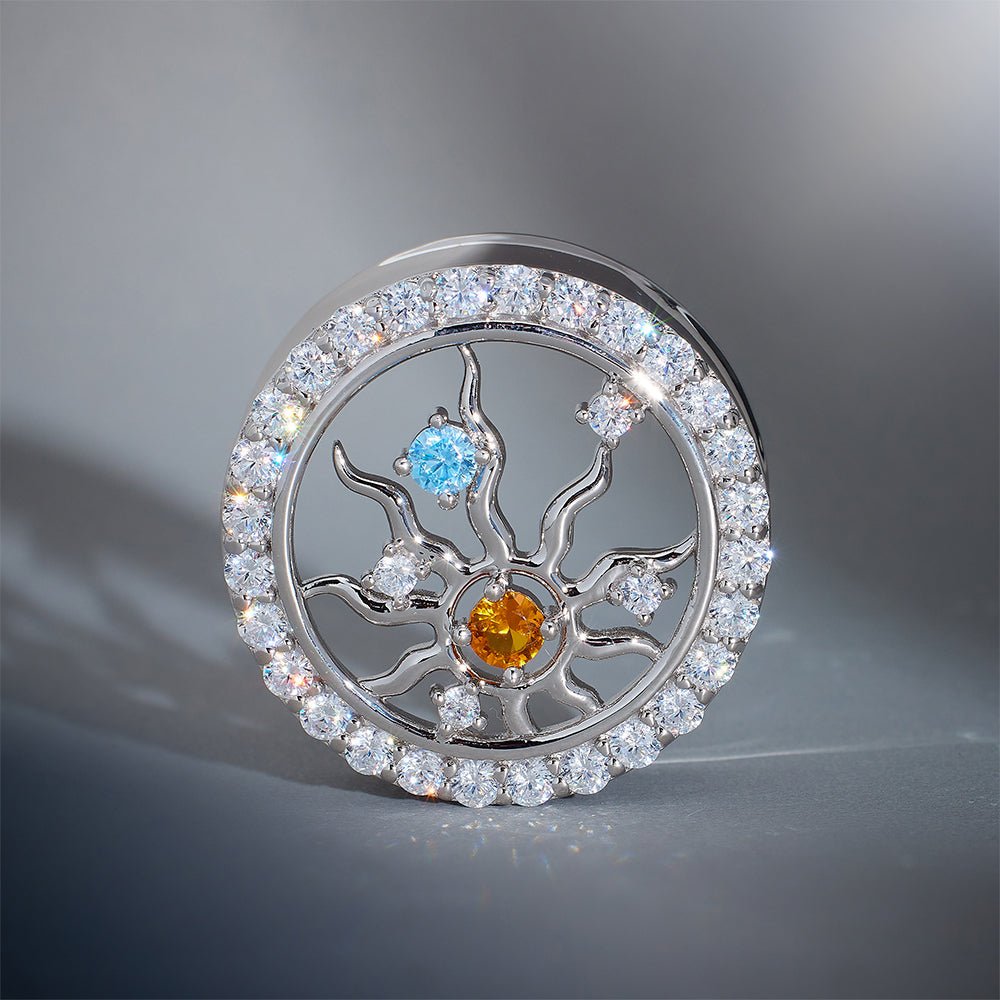Radiance of Life Zircon S925 Silver Ear Gauge Tunnel (2Pcs) - AKAK BODYJEWELRY - ear - tunnel