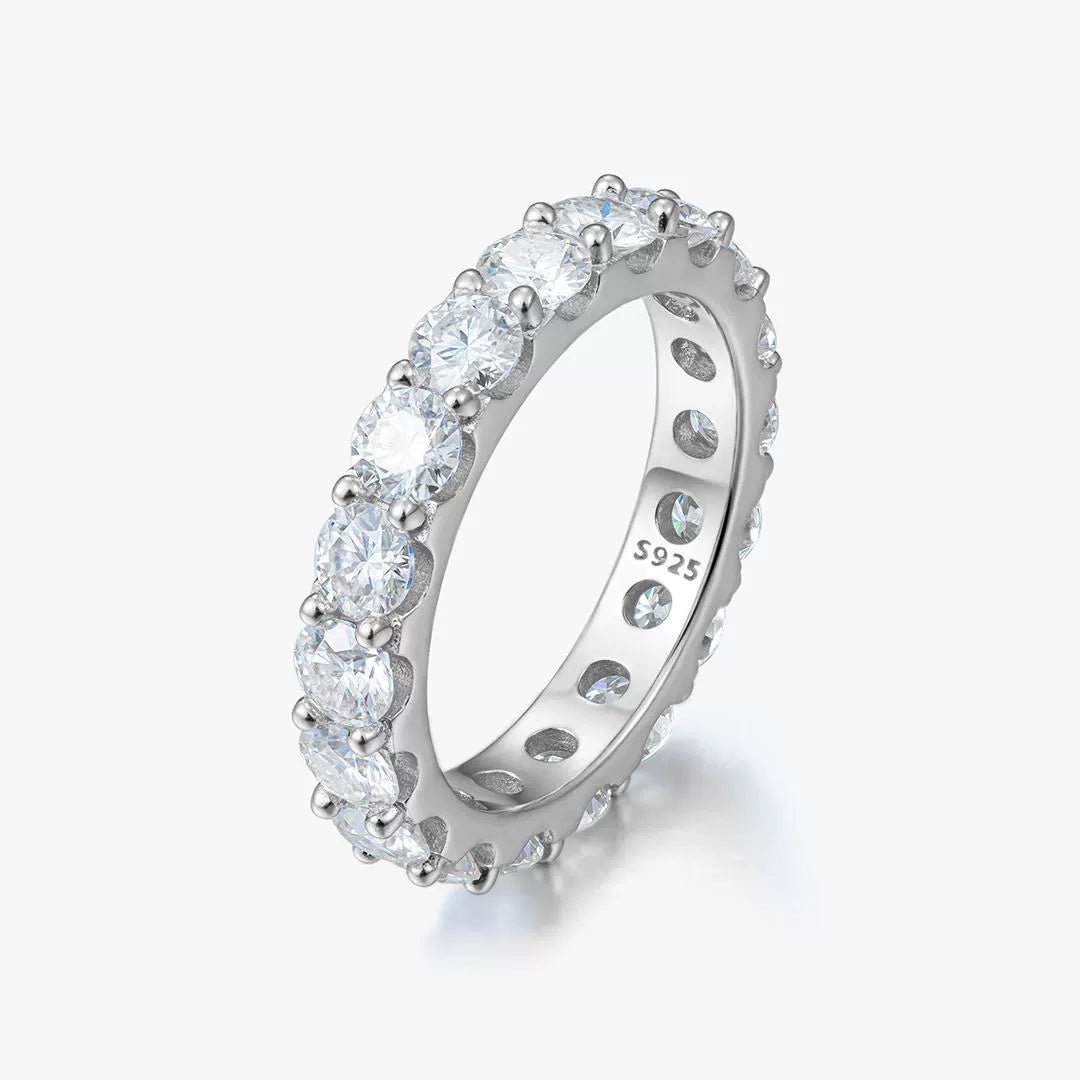 S925 Moissanite Clawset Ring - AKAK BODYJEWELRY - ear - tunnel
