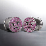 S925 Silver Fury Elf Zircon Ear Plug（2pcs） - AKAK BODYJEWELRY - ear - tunnel
