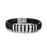 S925 Silver Moissanite Hustle Leather Bracelet - AKAK BODYJEWELRY - ear - tunnel