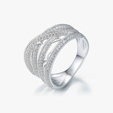 S925 Silver Moissanite Stray Current Ring - AKAK BODYJEWELRY - ear - tunnel