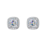 S925 Silver Sugar Cube Earrings Jewelry for Women Men - AKAK BODYJEWELRY - ear - tunnel