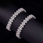 S925 Sterling Silver Moissanite Gothic Cross Bracelet - AKAK BODYJEWELRY - ear - tunnel