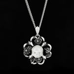 Shadow Specter Pearl Skull Necklace - AKAK BODYJEWELRY - ear - tunnel