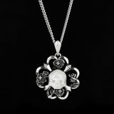 Shadow Specter Pearl Skull Necklace - AKAK BODYJEWELRY - ear - tunnel