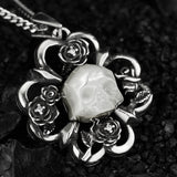 Shadow Specter Pearl Skull Necklace - AKAK BODYJEWELRY - ear - tunnel