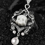 Spectral Echo Pearl Skull Necklace - AKAK BODYJEWELRY - ear - tunnel