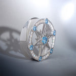 Starlight Shadow 14K Moissanite Ear Gauge Tunnel (2Pcs) - AKAK BODYJEWELRY - ear - tunnel