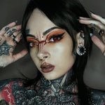 Strange Flower Zircon 14K Ear Gauge Tunnel (2Pcs) - AKAK BODYJEWELRY - ear - tunnel