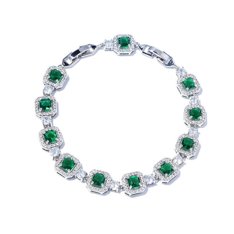 Sugar Cube Multicolor Zircon Bracelet - AKAK BODYJEWELRY - ear - tunnel