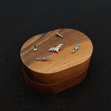 Titanium Bat Wing Heart & Star Wing CZ Piercing Stud | 1PC – Flat Back Labret | Ear Nose Body Jewelry - AKAK BODYJEWELRY-ear-tunnel