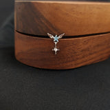 Titanium Butterfly CZ Piercing Stud – White / Purple / Blue / Pink | Ear Nose Body Jewelry - AKAK BODYJEWELRY-ear-tunnel