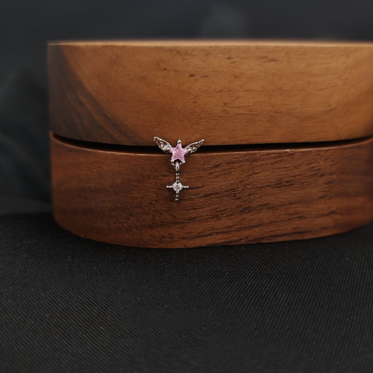 Titanium Butterfly CZ Piercing Stud – White / Purple / Blue / Pink | Ear Nose Body Jewelry - AKAK BODYJEWELRY-ear-tunnel