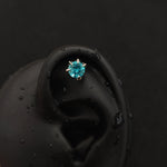 Titanium Dragon Claw CZ Piercing Stud | 1PC – Flat Back Labret | Ear Nose Body Jewelry - AKAK BODYJEWELRY-ear-tunnel