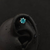 Titanium Dragon Claw CZ Piercing Stud | 1PC – Flat Back Labret | Ear Nose Body Jewelry - AKAK BODYJEWELRY-ear-tunnel
