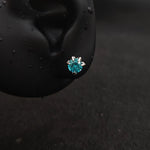 Titanium Dragon Claw CZ Piercing Stud | 1PC – Flat Back Labret | Ear Nose Body Jewelry - AKAK BODYJEWELRY-ear-tunnel