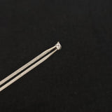 Titanium Single CZ Prong-Set Piercing Stud | 1PC – Blue / White / Pink | Ear Nose Body Jewelry - AKAK BODYJEWELRY-ear-tunnel