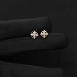 Titanium Snowflake Zircon Cartilage Piercing Stud – Sold Individually | Ear, Nose & Body Jewelry - AKAK BODYJEWELRY-ear-tunnel