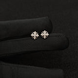 Titanium Snowflake Zircon Cartilage Piercing Stud – Sold Individually | Ear, Nose & Body Jewelry - AKAK BODYJEWELRY-ear-tunnel