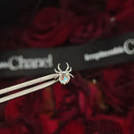 Titanium Spider CZ Piercing Stud – Gothic Body Jewelry | Ear Nose Cartilage - AKAK BODYJEWELRY-ear-tunnel